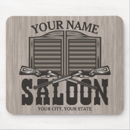 Mousepad Bar de Velho Salão de Armas Personalizadas do West