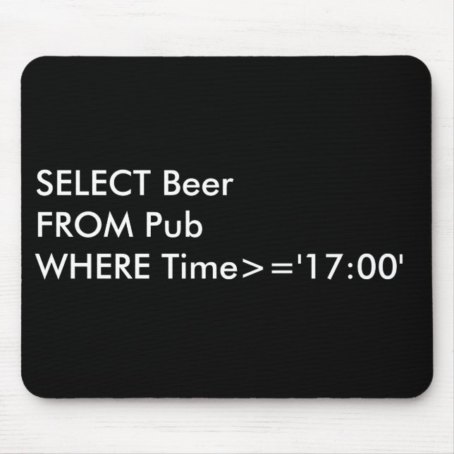 Mousepad Bar SQL (Frente)