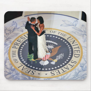 Mousepad Barack e Michelle Obama que dança a bola inaugura