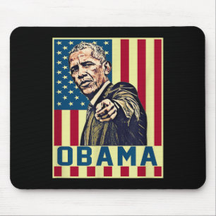 Mousepad Barack Obama 44 dos EUA Presidente Pop Art Vintage