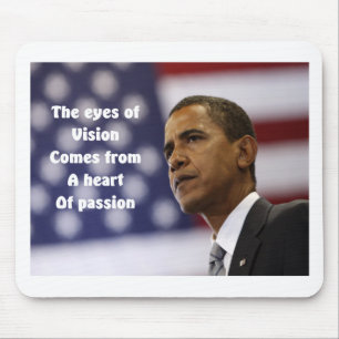 Mousepad Barack Obama coração da paixão