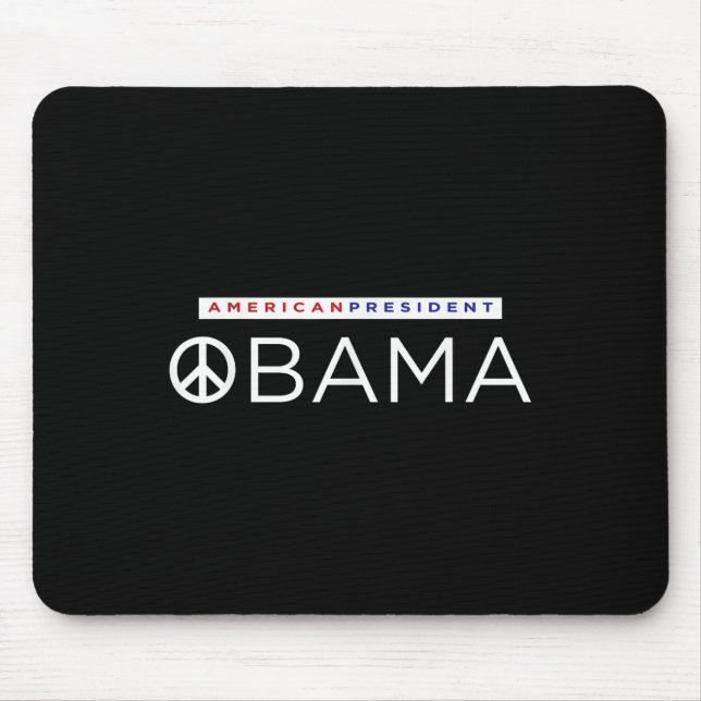 Mousepad Barack Obama Presidente Americano Sinal de Paz (Frente)