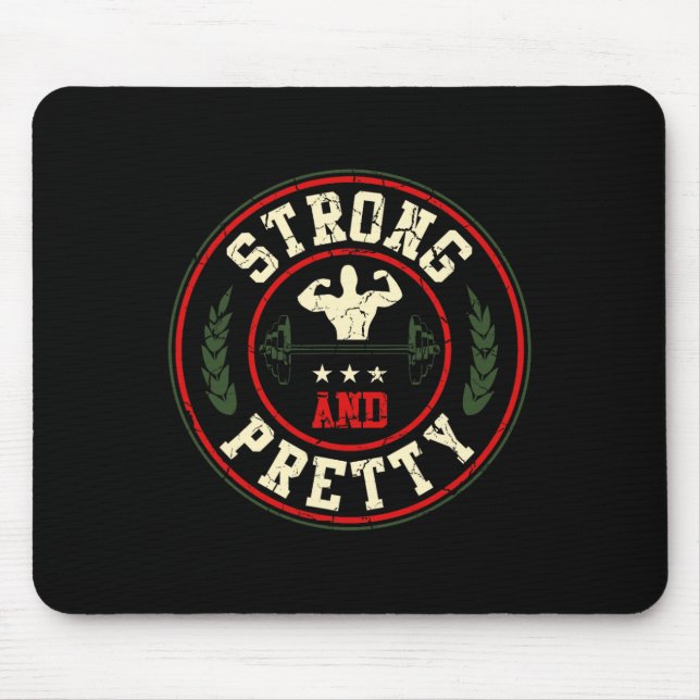 Mousepad Barbell Forte E Bonito De Construção De Gym (Frente)