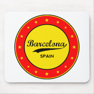 Mousepad Barcelona, Espanha, círculo