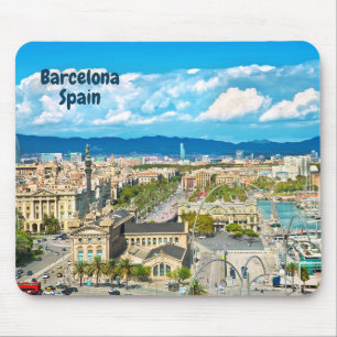 Mousepad Barcelona, Spain Beautiful City View