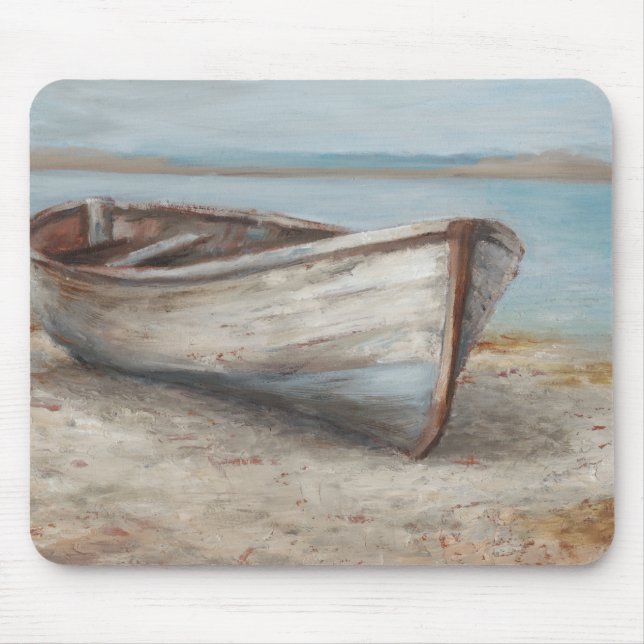 Mousepad Barco Branco na orla (Frente)