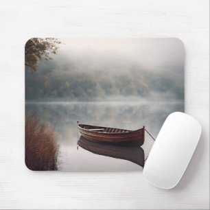 Mousepad Barco De Madeira No Lago Pacífico