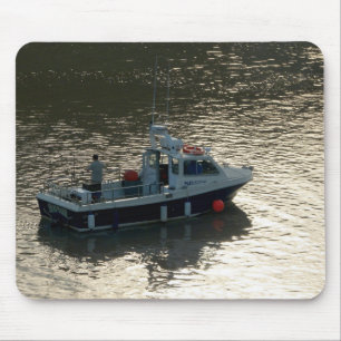 Mousepad Barco de pesca, baía de Cardiff