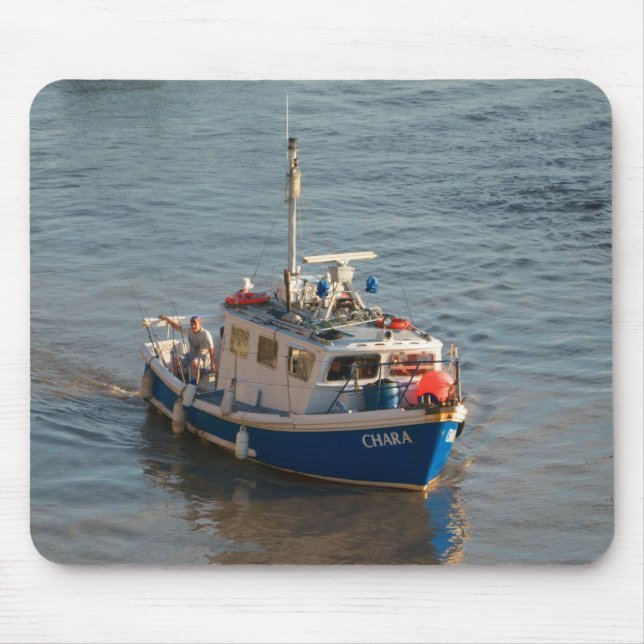 Mousepad Barco de Pesca, Baía de Cardiff (Frente)