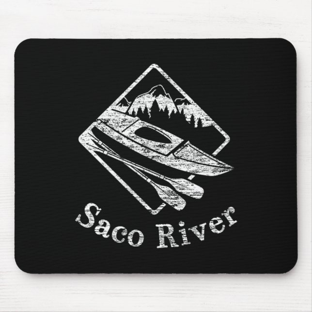 Mousepad Barco do Rio Saco Kayak Kayaking - Rapids Canoagem (Frente)