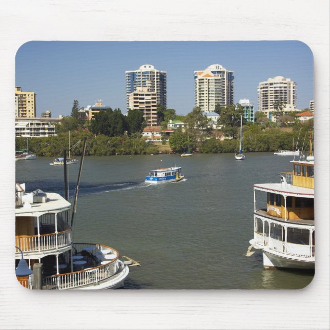 Mousepad Barcos a Vapor, Rio Brisbane, Brisbane, (Frente)