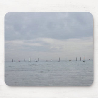 Mousepad Barcos de corrida de iate em linha