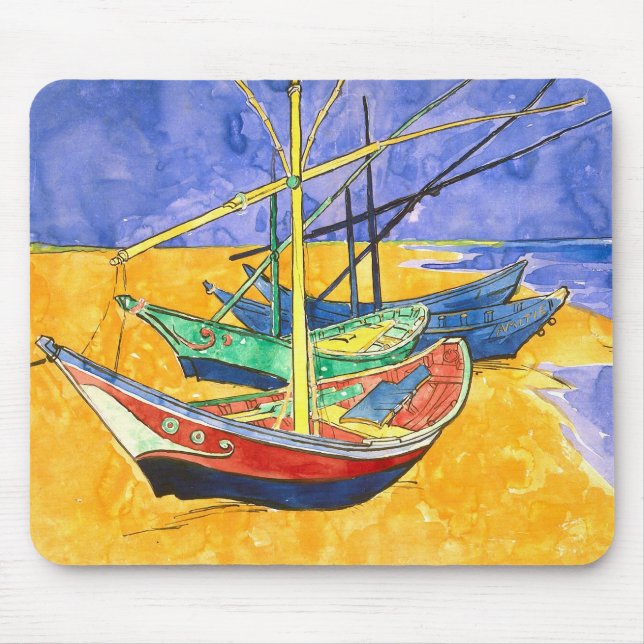 Mousepad Barcos de Pesca Sardos-Mários Van Gogh Fine (Frente)