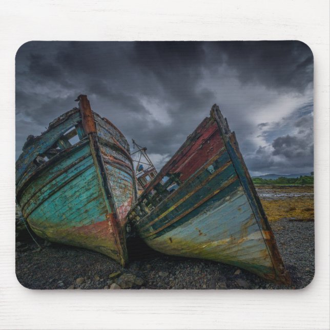 Mousepad Barcos de pesca velhos (Frente)