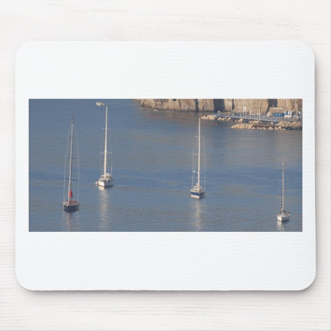 Mousepad Barcos em repouso em Sorrento Itália (Frente)
