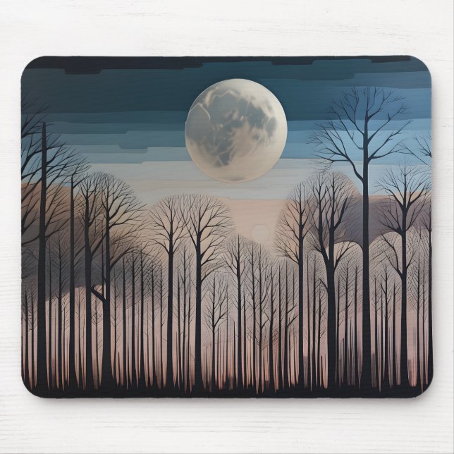 Mousepad Bare Trees and The Moon (Frente)