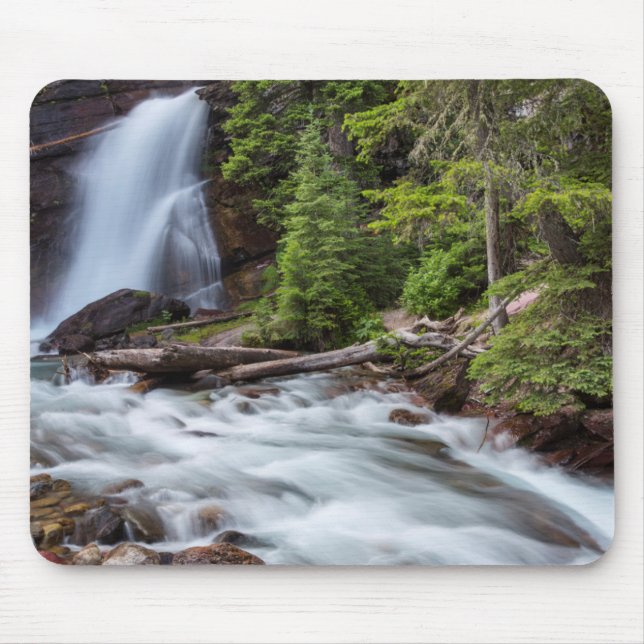 Mousepad Baring Falls in Glacier National Park, Montana (Frente)