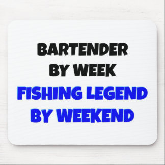 Mousepad Barman por Legenda de Pesca Semanal por Fim de Sem