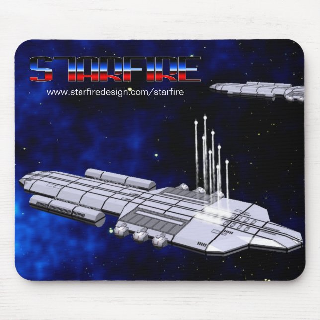 Mousepad Barragem do míssil do cruzador couraçado de (Frente)