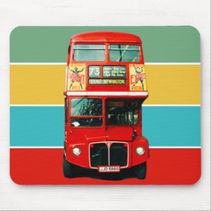 Mousepad Barramento Red London em Stripes Coloridas
