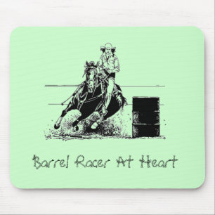 Mousepad Barrel Racer No Coração