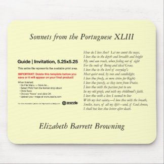Mousepad Barrett Browning - Sonnets dos portugueses #43