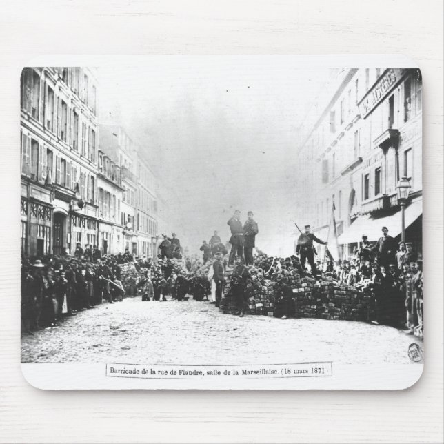 Mousepad Barricada na rua de Flandre (Frente)