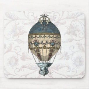 Mousepad Barroco - Balão Azul e Creme