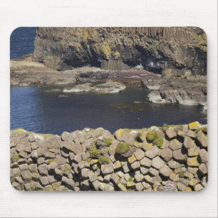 Mousepad basalto poligonal, Staffa, ao largo da Ilha de Mul