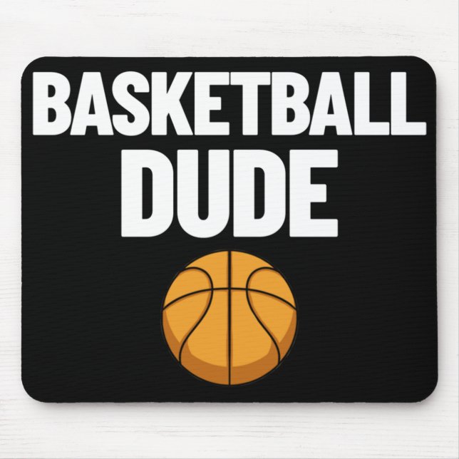 Mousepad Basball Dude Mens de Basquete Presente Perfeito Ba (Frente)