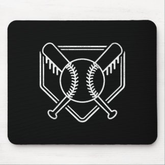 Mousepad Base de Baseball Home Plate para Meninos Vintage B