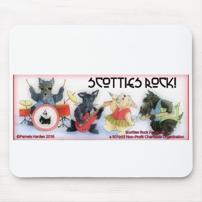 Mousepad base de mouse da Scotties Rock Foundation (Frente)