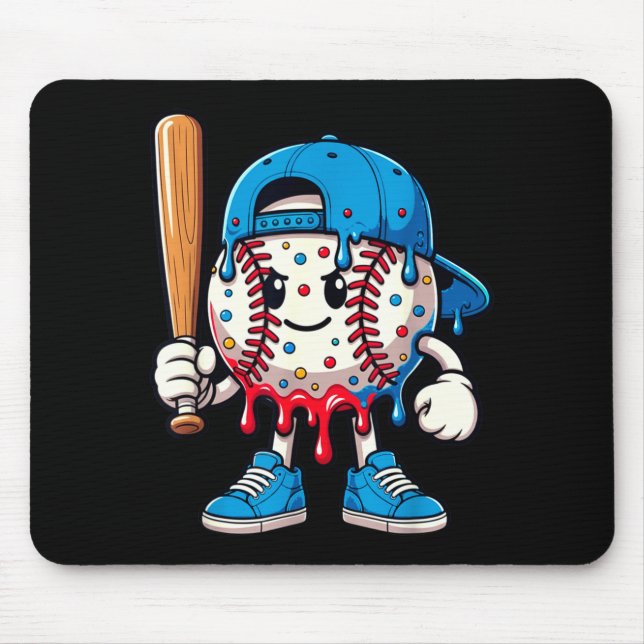 Mousepad Baseball Drip Baseball Life Style 101 Apparel Yout (Frente)