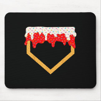 Mousepad Baseball Driys Home Plate Sorvete Sprinkles