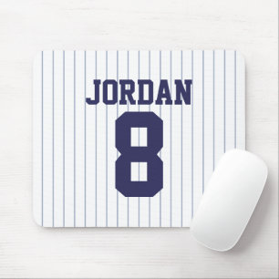Mousepad Baseball Jersey com nome e número personalizados