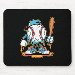 Mousepad Baseball Lifestyle 101 Tee Youth Baseball Drip Ice
