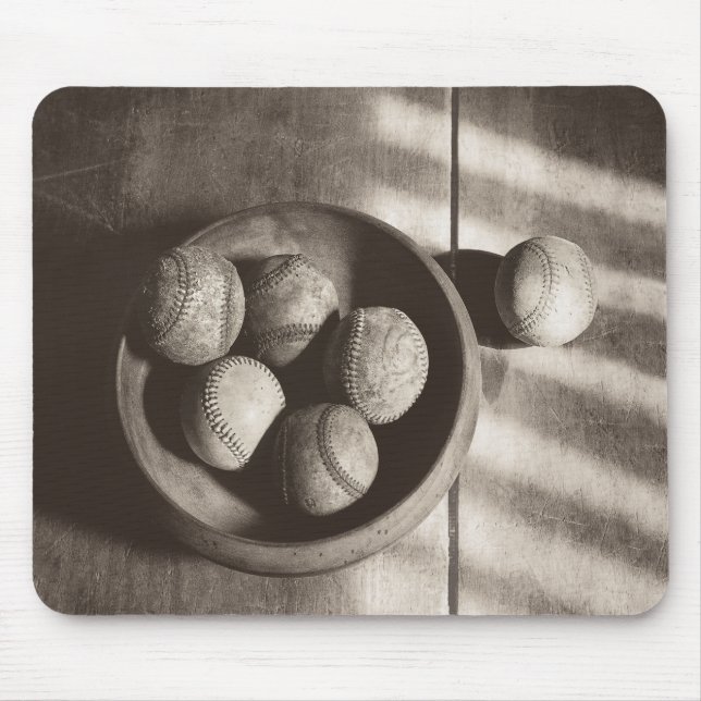Mousepad Baseball Nostalgia - Baseballs (Frente)