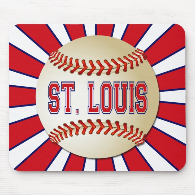 MOUSEPAD BASEBOL RETRO DE ST LOUIS (Frente)