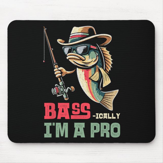 Mousepad Basicamente Eu Sou Um Profissional Amantes Da Pesc (Frente)