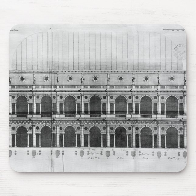 Mousepad Basílica Palladiana em Vicenza (Frente)