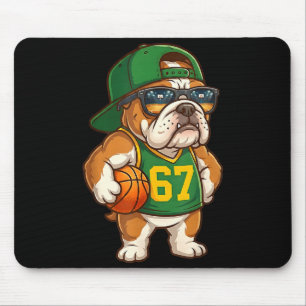 Mousepad Basquete Bulldog 67 Gíria Gen Alpha Srts Dog Boy