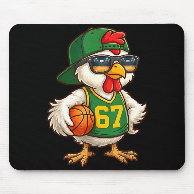 Mousepad Basquete de Frango 67 Gíria da Geração Alpha Srts  (Frente)