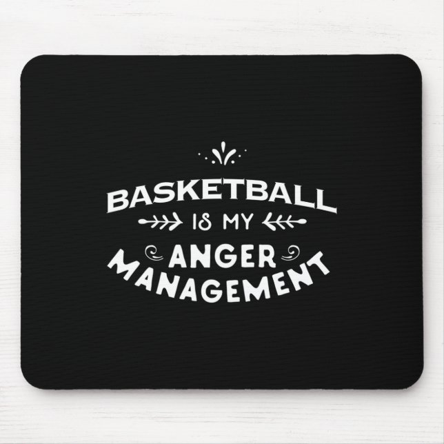 Mousepad Basquete Divertido de Basquete é minha gestão de r (Frente)
