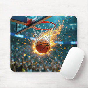Mousepad Basquete em Chamas na Rede