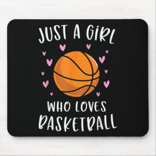 Mousepad Basquete Para Meninas Apenas Uma Menina Que Ama Ba