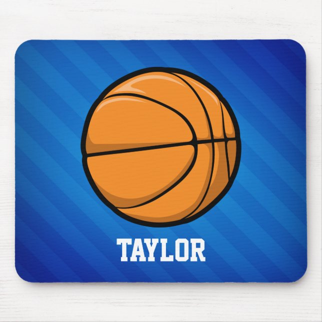 Mousepad Basquete; Royal Blue Stripes (Frente)