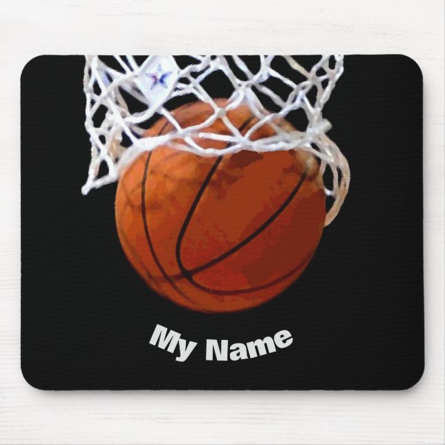 Mousepad Basquete Seu Nome (Frente)