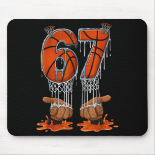 Mousepad Basquetebol 67 Seis Sete Divertido Gen Alpha Meme 