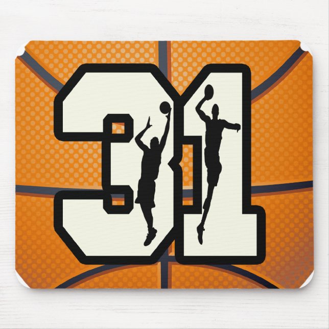 Mousepad Basquetebol do número 31 (Frente)