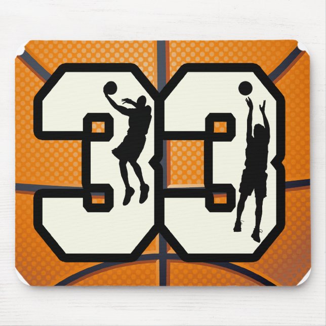 Mousepad Basquetebol do número 33 (Frente)